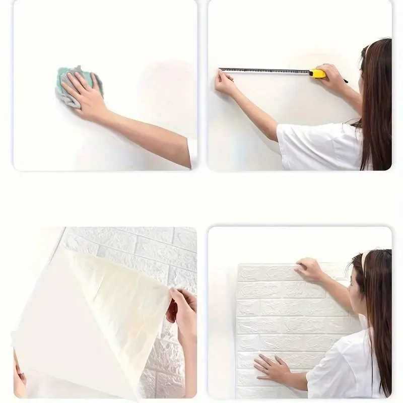 Self-Adhesive 3D Brick Wallpaper Sticker