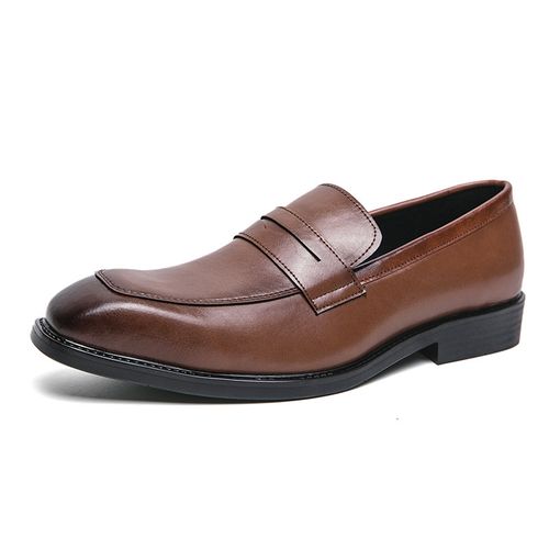 Mens Classic Top Layer Cowhide Solid Color