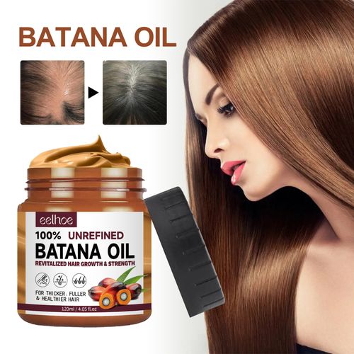 Unrefined Batana Oil Hair Conditioner 100g - Hydrating Keratin Treatment Moisturizer for Normal Hair with Natural Ingredients Including Biotin, Jojoba Oil, Palm Oil - Nourishing & Smoothing Hair Mask