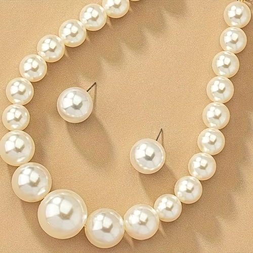 French Romantic Style Earrings Necklace