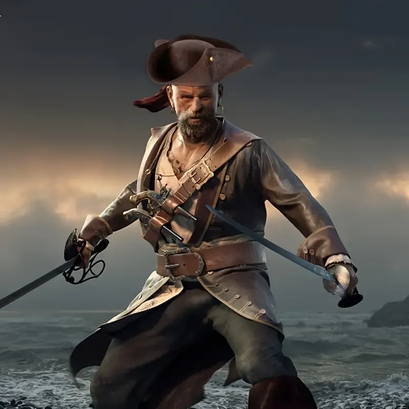 Pirate Captain Tricorn Hat