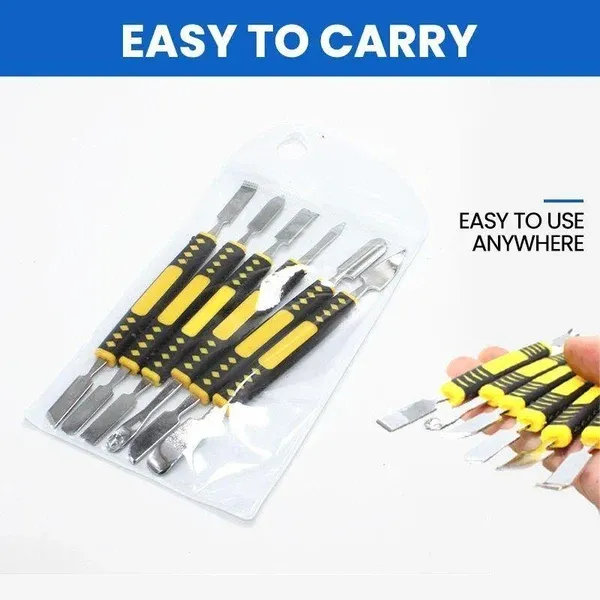 Metal Crowbar 6-Piece Set Easy to carry & Strong practicability