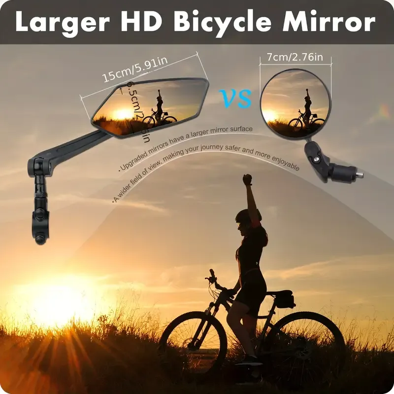 2pcs Bike Handlebar Mirrors