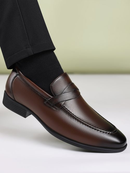 Summer casual slip-on British leather