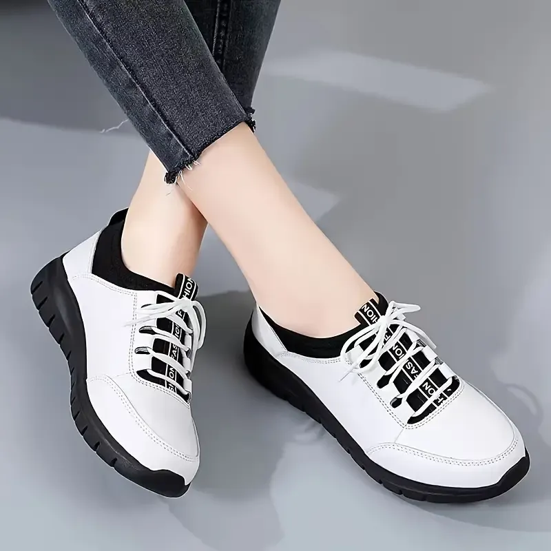 Women's Anti-Slip Work Shoes, Soft Sole Athletic Comfortable Walking Mom Shoes, Casual Style