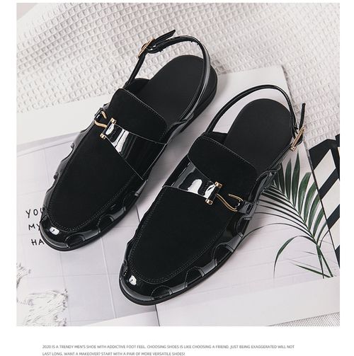 Fashionable casual shoes, toe covers, leather shoes and Roman men's shoes
