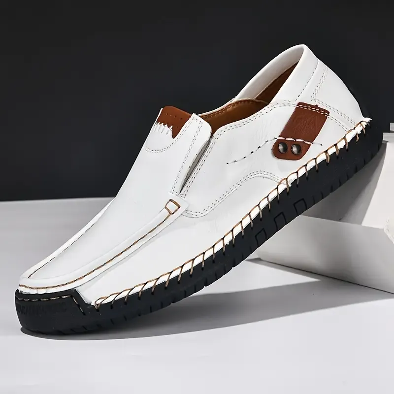 Plus Size Mens Microfiber Upper Slip On Loafers