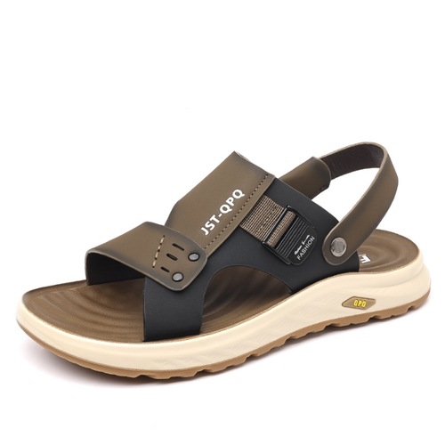 Beach shoes sandals genuine leather soft sole