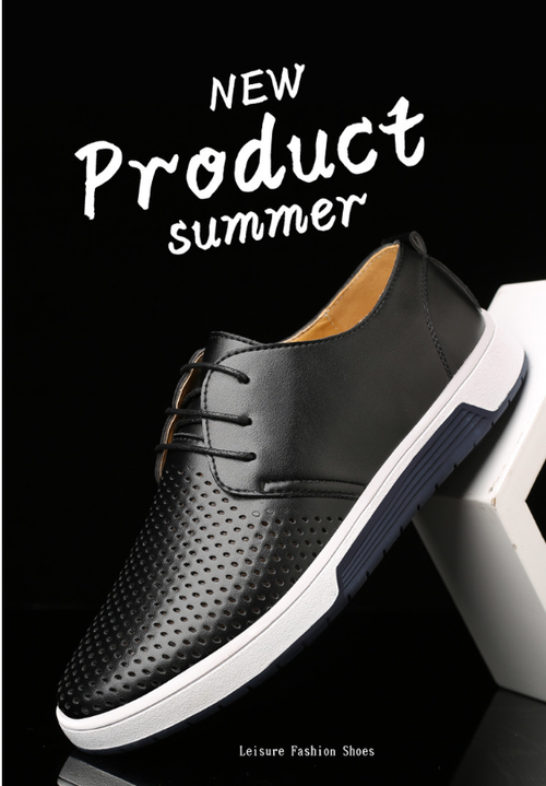 Hollow sports style men's shoes