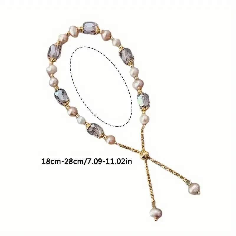 2pc Men Vintage Faux Pearl Bracelet, Delicate Hand Accessories Delicate Jewelry Gift