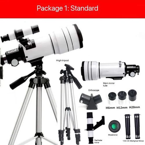 Professional Astronomical Telescope - Objective Lens for Stargazing, Moon Watching, Distant Scenery Observation, Ideal for Outdoor Camping & Travel Enthusiasts