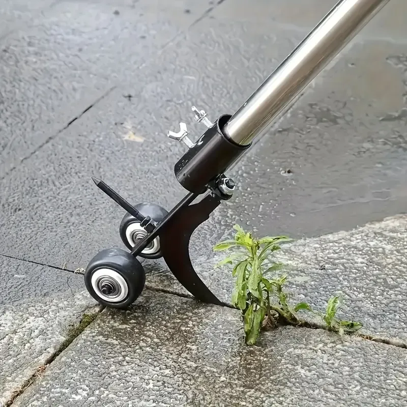 Garden Weeding Tool with Rolling Cleaver