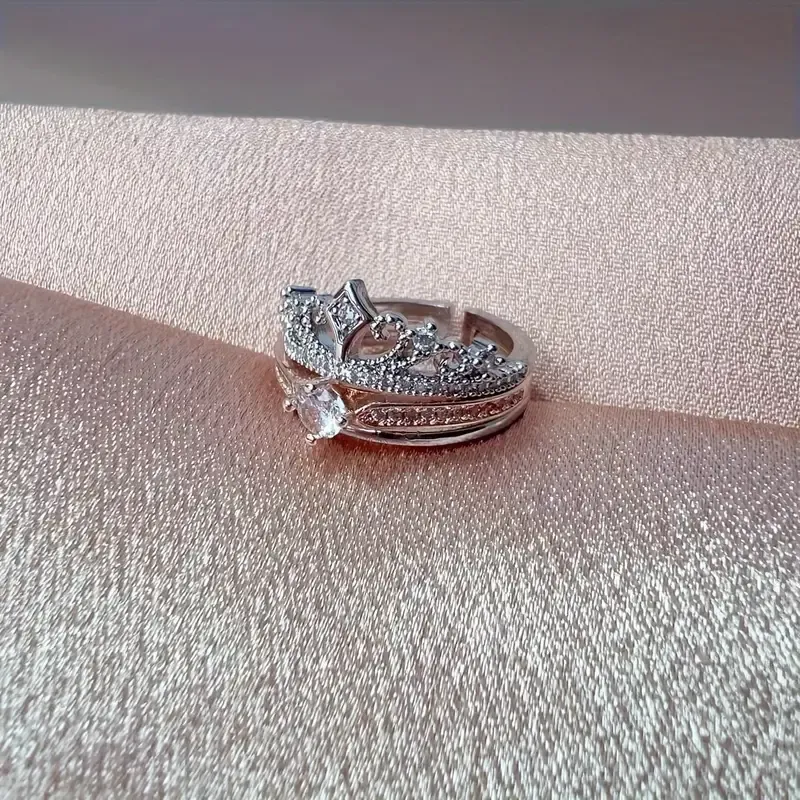 Radiant Princess Crown Ring