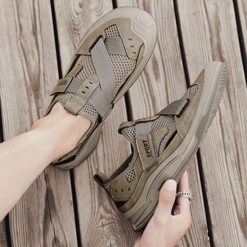 Breathable mesh fabric, perforated mesh fabric, anti-slip, wear-resistant and lightweight beach shoes