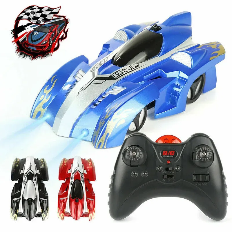 Wall Climbing Remote Control Car Radio Controlled Stunt Racing Kids Driving Toys