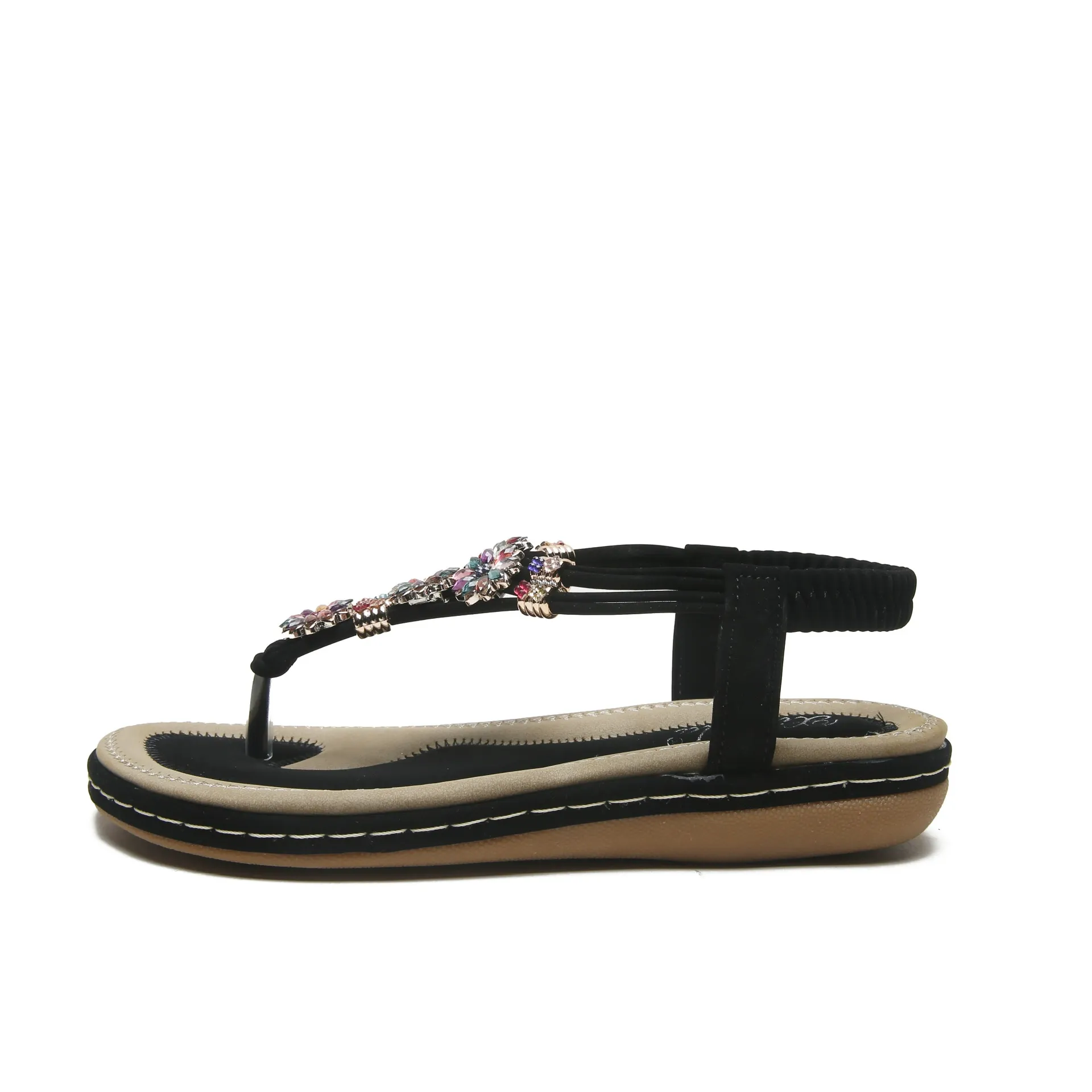 Spring new large size Bohemian flat casual fashion sandals for women