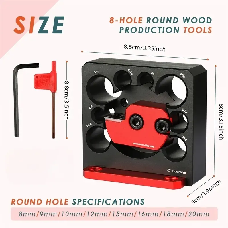 Adjustable 8-Hole Electric Drill Turning