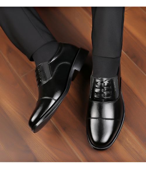 Business leather shoes men's three joints sp