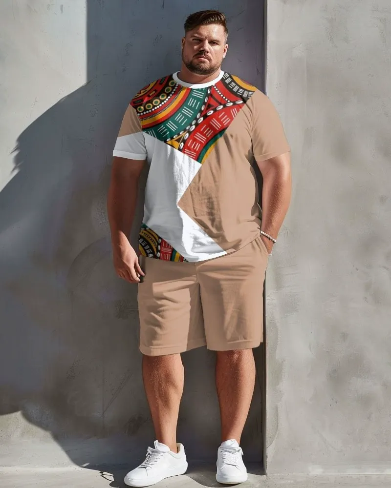 A large-sized high-quality, casual, simple and versatile short-sleeved round-neck T-shirt