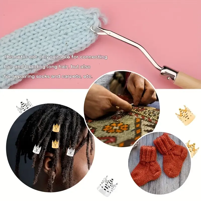 1set Dreadlock Crochet Hook
