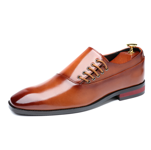 Men's business formal leather shoes British poin