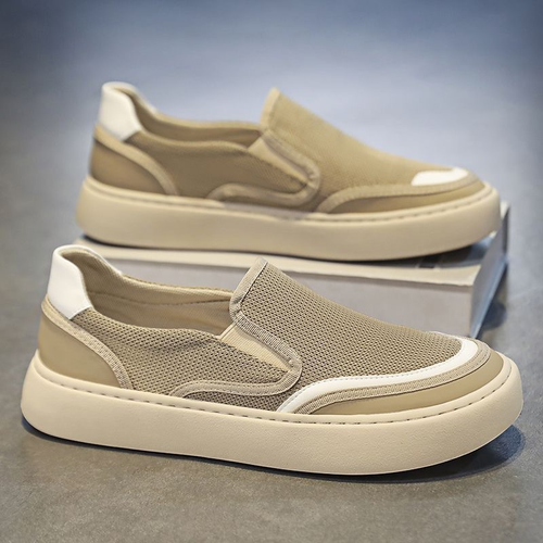 Breathable canvas mesh men's sneakers