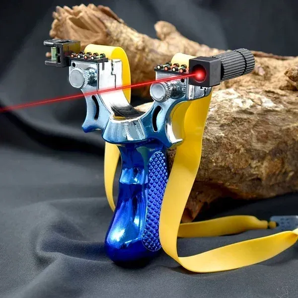 Precision Aiming High Power Laser Slingshot