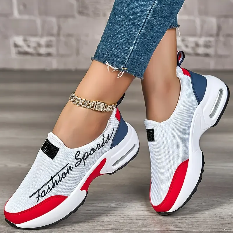 🔥🔥Hot Sale Promotion -Women's Breathable Mesh Sneakers, Casual Slip On Outdoor Shoes, Comfortable Low Top Sport Shoes