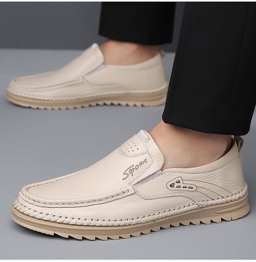 Men's spring leather shoes