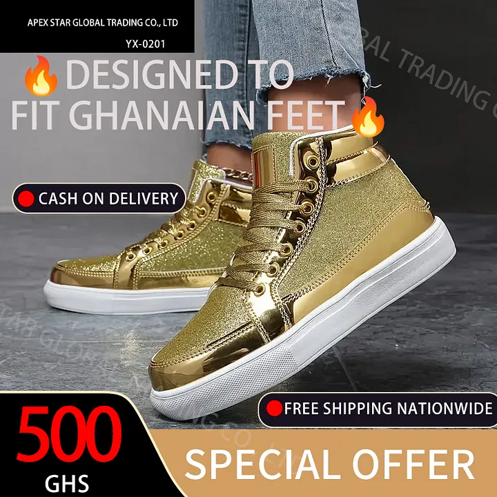 Glittery High Top Skate Shoes