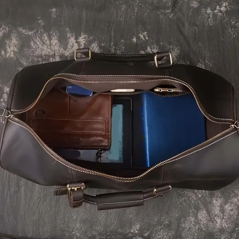 Real Leather Travel Bag