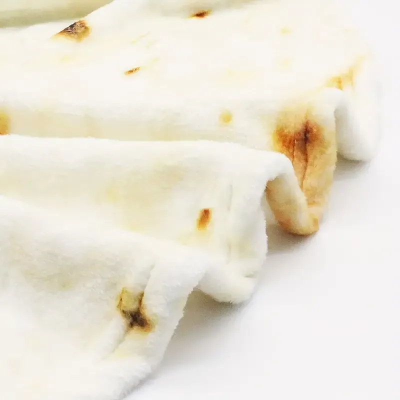 Soft Flannel Tortilla Baby Blanket