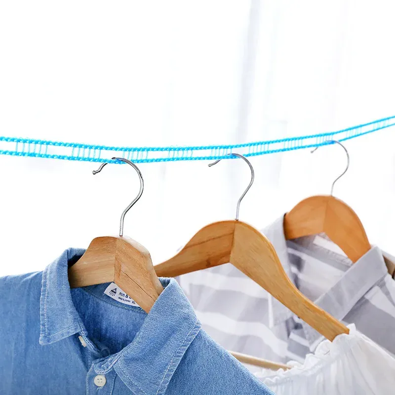 3M+5M+8M+10M Non-slip Clothesline Non-slip Drying Rope Portable Clothes Line Ropes for Outdoor Travel