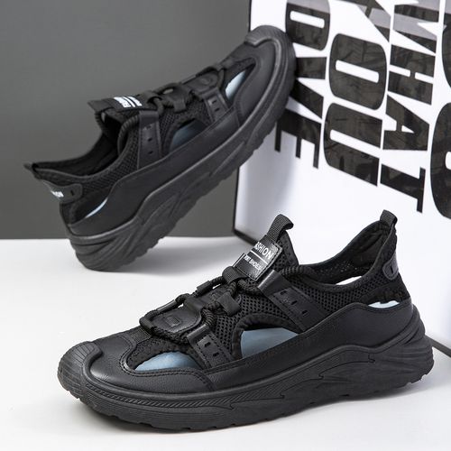 Breathable mesh beach shoes, low-top perforated casual shoes
