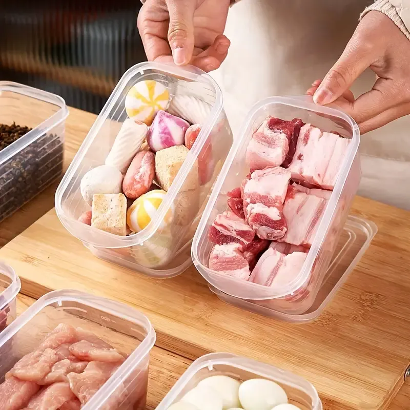 Clear Food Storage Containers with Scale Lines