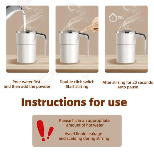 Mini Electric Coffee Self Mixing Mug
