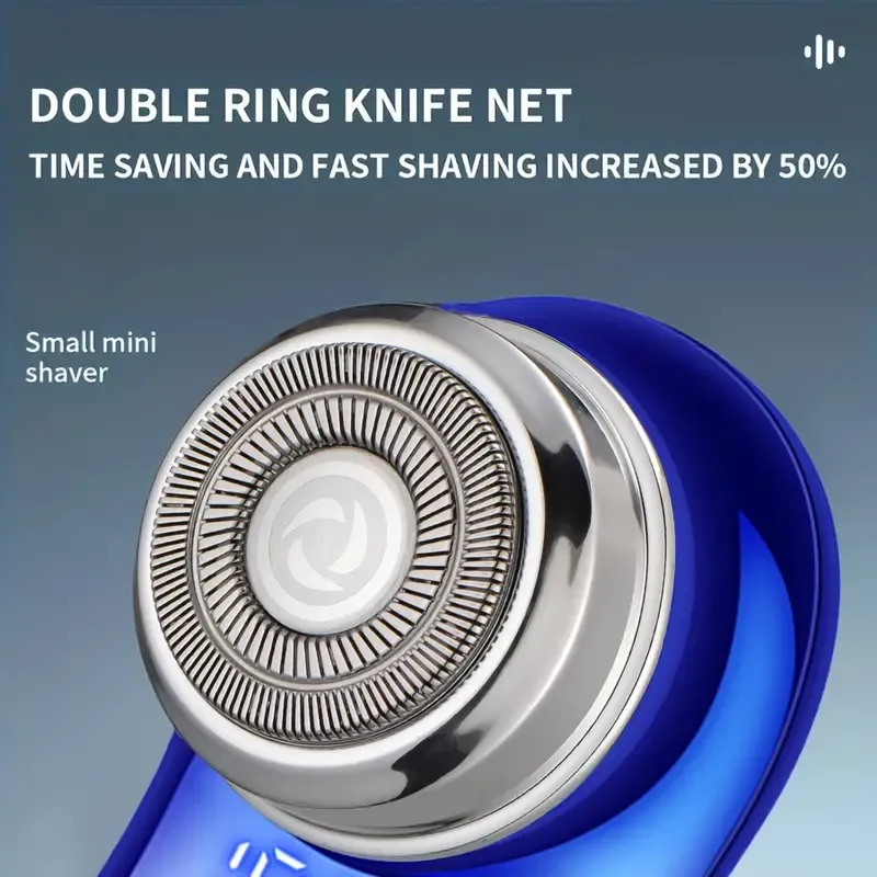 Compact Mini Electric Shaver With Digital Display, Efficient Shaving Type-C High-speed Charging, Portable Shaver, Gifts For Men, Father's Day Gift