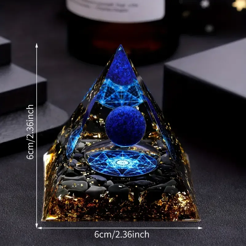 Natural Stone Pyramid Inlaid