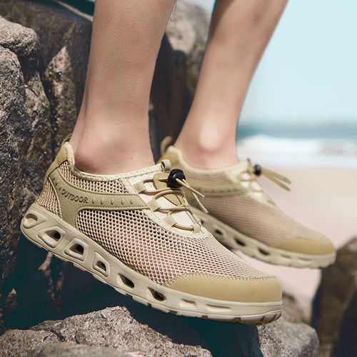 Summer mesh casual beach shoes, lightweight large-sized breathable shoes