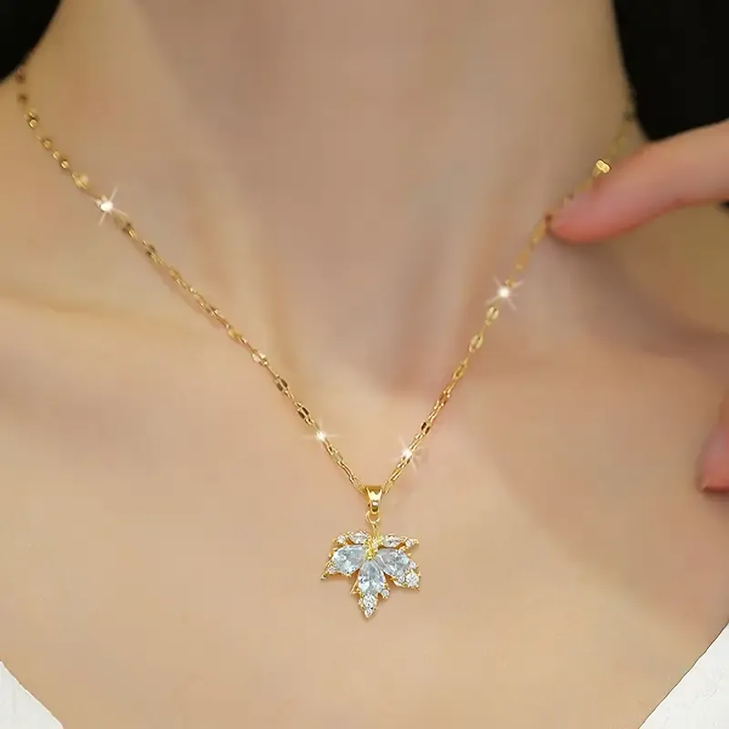 Golden stainless steel jewelry plated