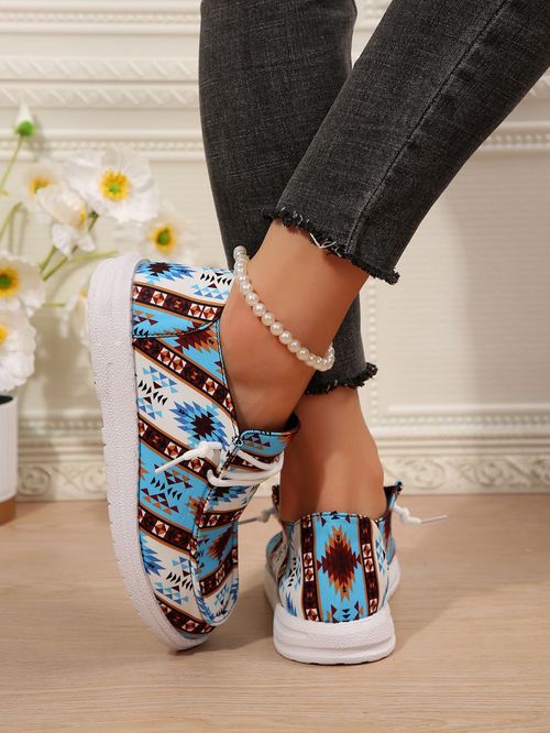 Flat shoes, lightweight lace-up, daily casual, large-size women's shoes