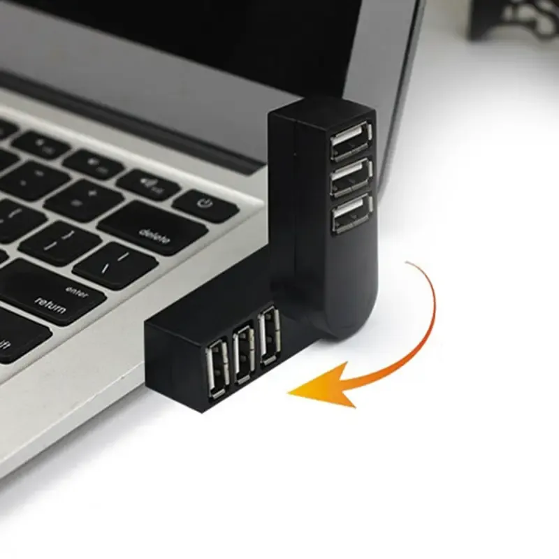 USB Rotate Splitter Mini Adapter