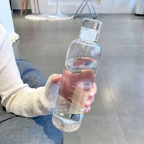 BPA-Free Leakproof Water Bottle with Time Marker - 16.9oz  Lightweight Hand-Wash Only Perfect for Climbing and Outdoor Activities, Ideal Gift for Christmas, Halloween, Valentine'S Day, 4th of July, National Freedom Day