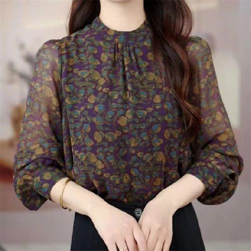 Retro fashion loose and versatile round-neck t-shirt top