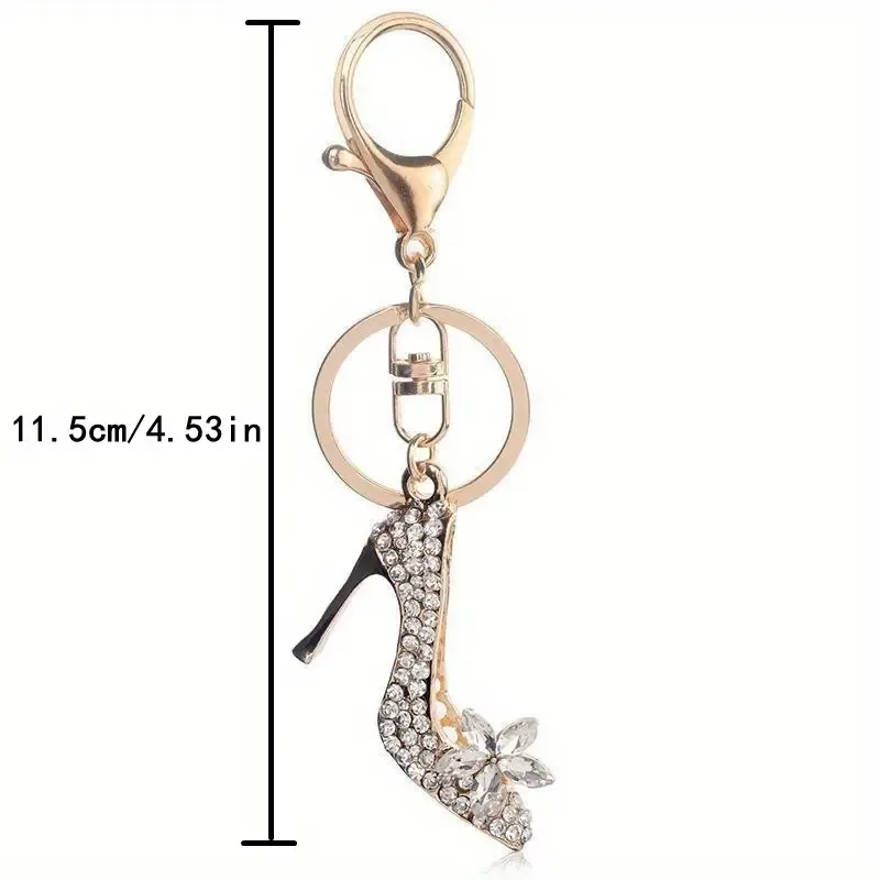 Glamorous Mini High Heels Pendant Keychain