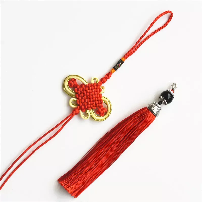 Rode Opknoping Chinese Knoop Geluk Kwasten Ornamenten Lucky Klassieke Voorjaar Decoratie Festival Ontwerp Handgemaakte Auto Thuis Nieuwjaar