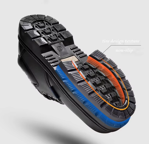 Hot Sale Promotion -Microfiber Leather comfortable and lightweight safety shoes for men and women Steel head and rubber bottom safety shoes