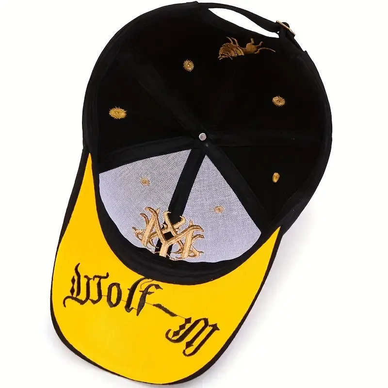 1pc Breathable Embroidered Baseball Cap for Men