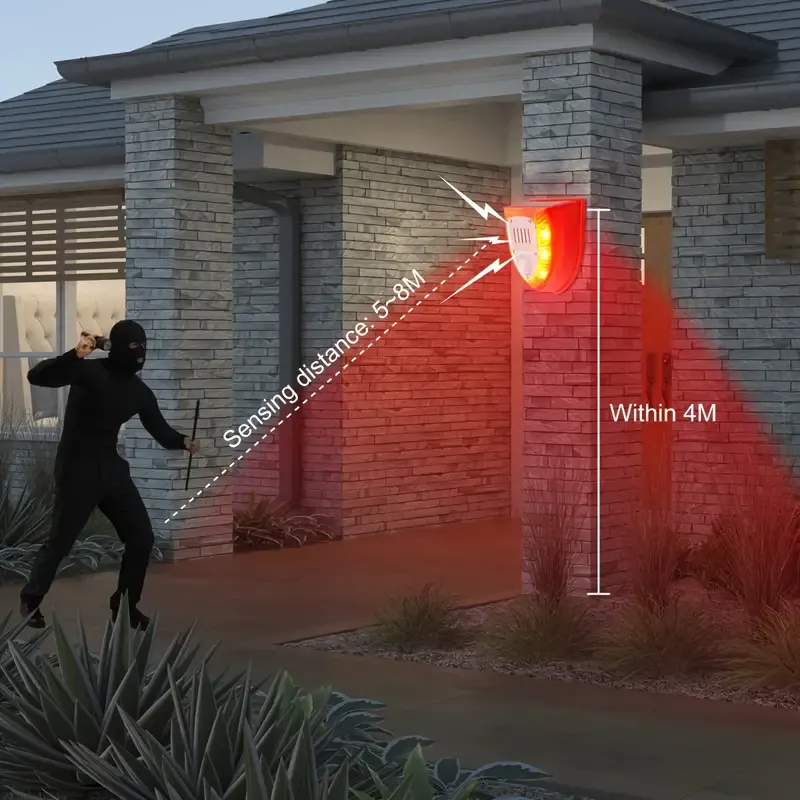 Solar Security Alarm Lights