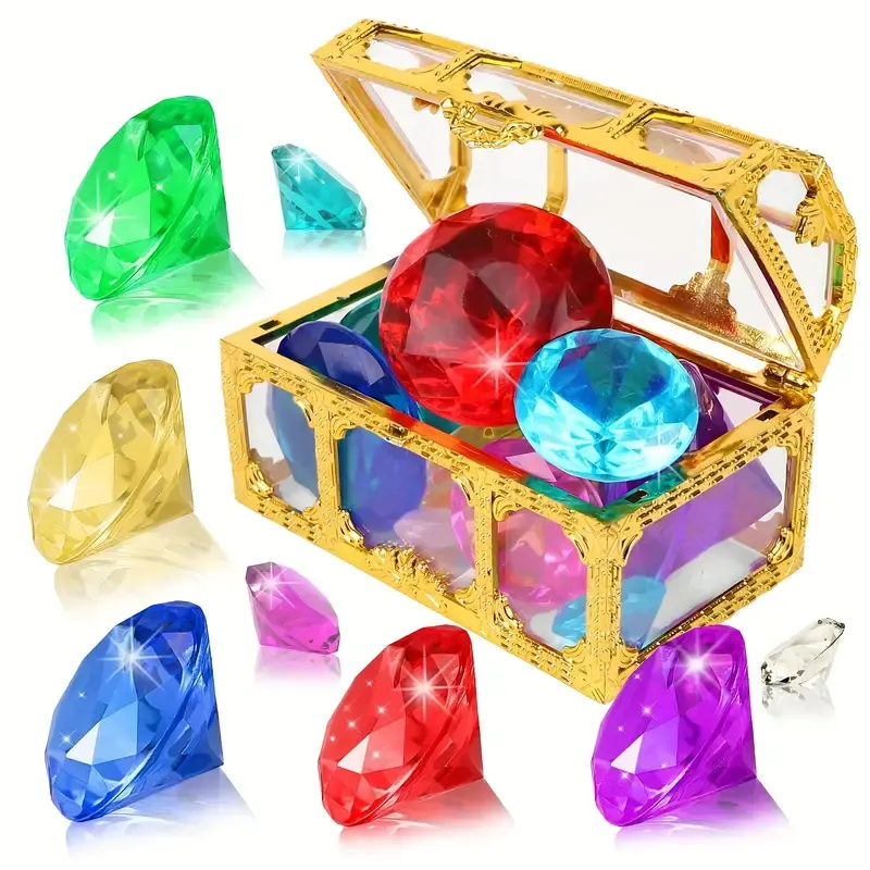 Gem With Treasure Pirate Chest Box